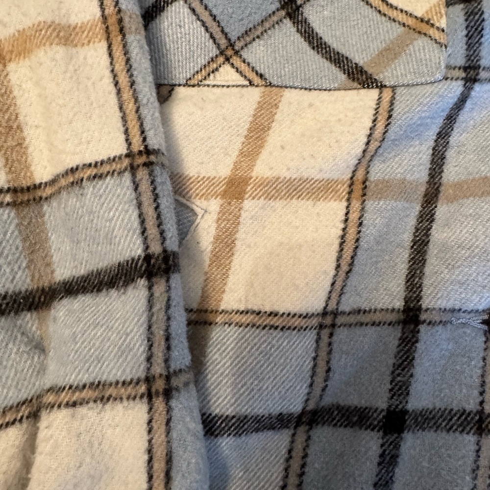Plaid Button-Up Shacket - Picture 3 of 3
